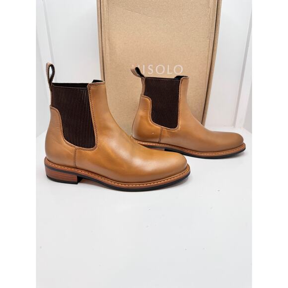 NISOLO Carmen Chelsea Boot Almond Leather Women’s Size 7 New in Box  Sustainable - Picture 6 of 14